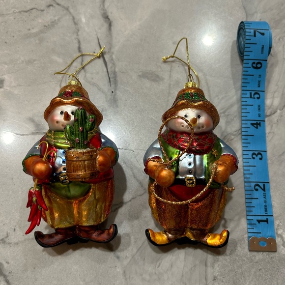 🎄🎄Christmas Tree Ornaments Fabulous multicolored snowmen brothers 😊🎄🎄🎄🎄 - Picture 7 of 8